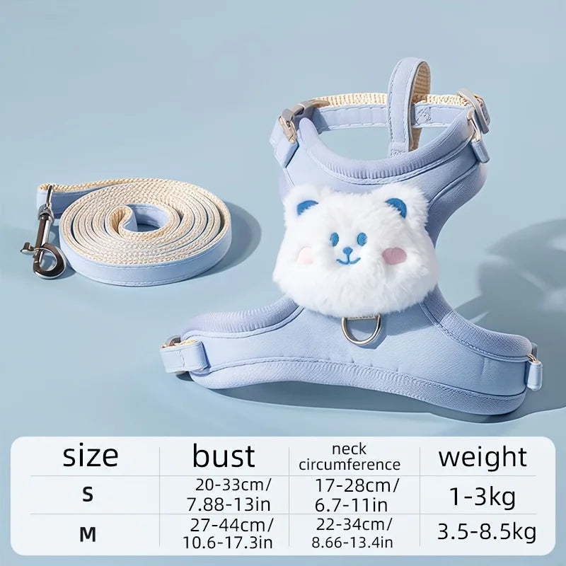 Pet Harness and Leash Set, Suitable For Small-Large Pets