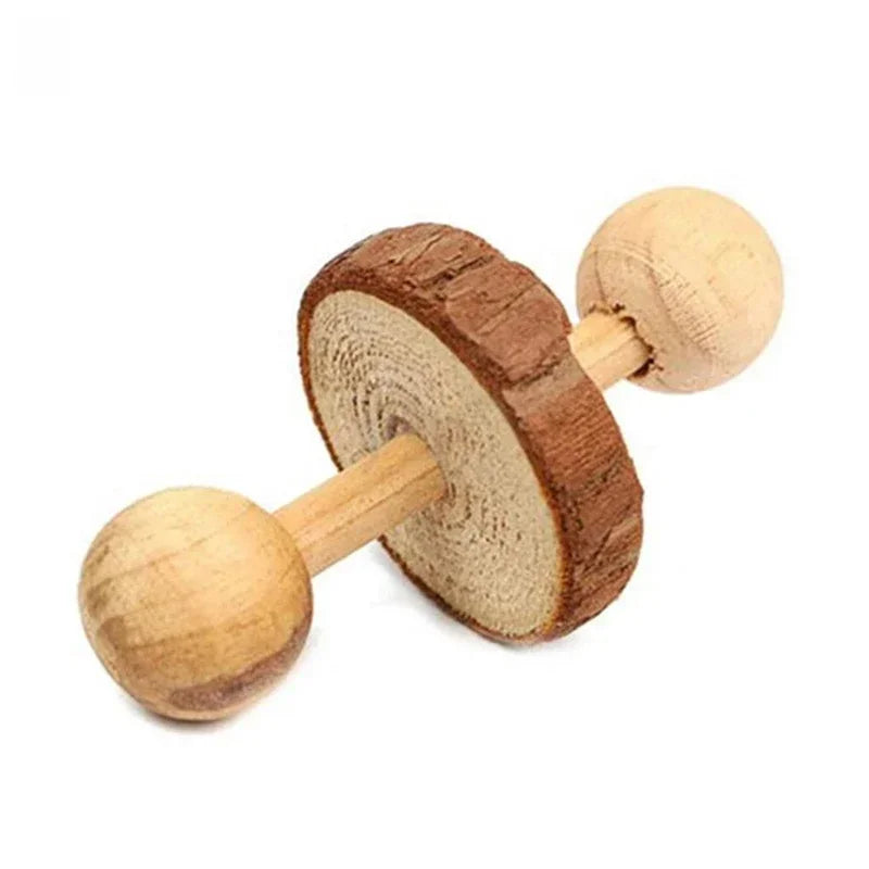 Rabbit Roller Toys Natural Wooden Pine