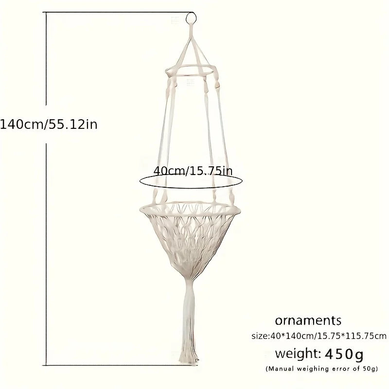 Large Hand-woven Cotton Rope Hammock