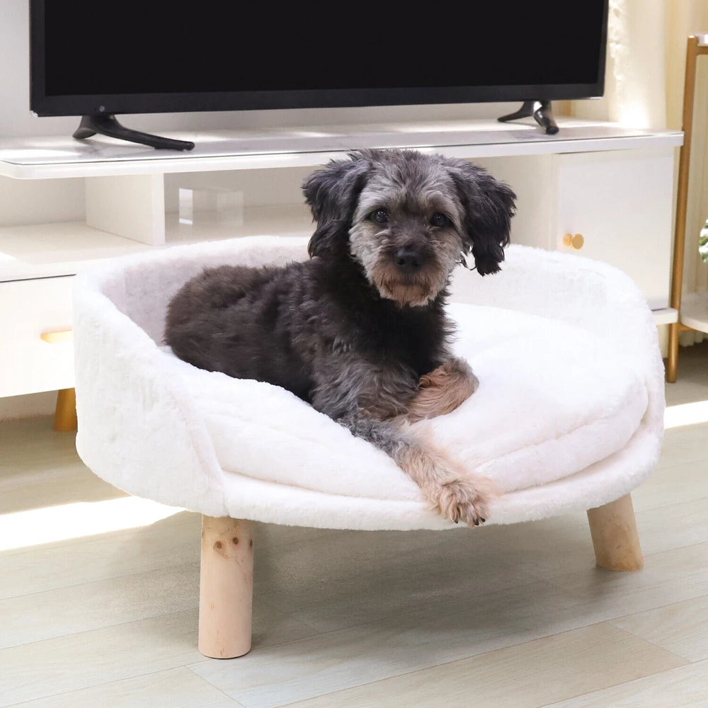 Nesting Chair Bed, Wood Legs, Washable Cushion Pad