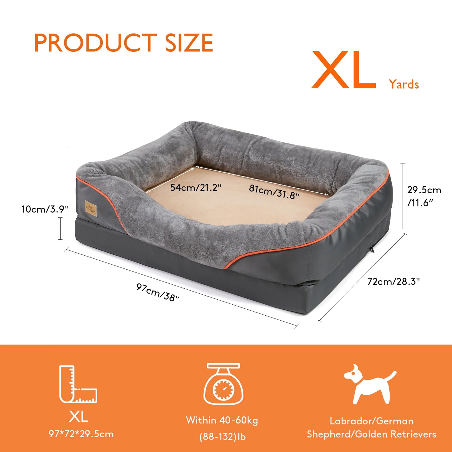 Large Dog Bed Comfortable Anti Allergy Warm Fleece