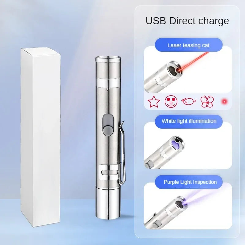 USB Rechargeable Infrared Laser Projection Cat Toy
