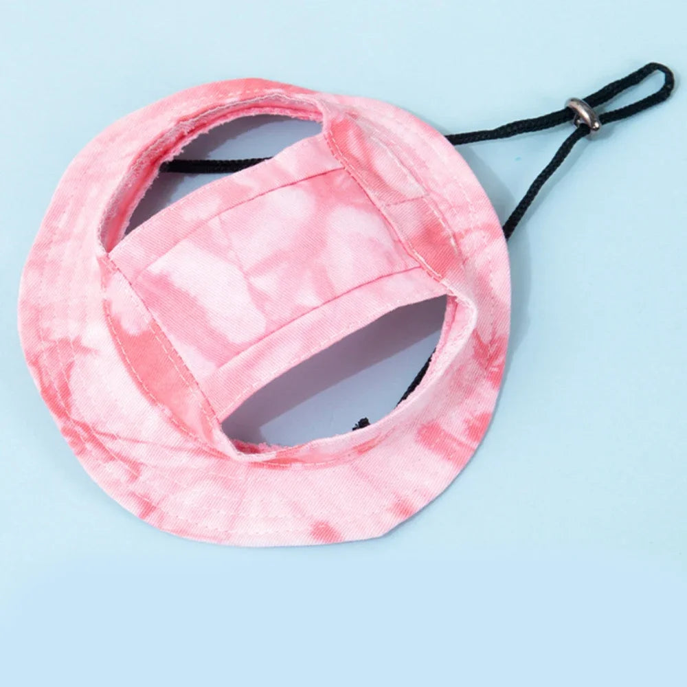Outdoors Sun Hat with Ear Holes For Pets
