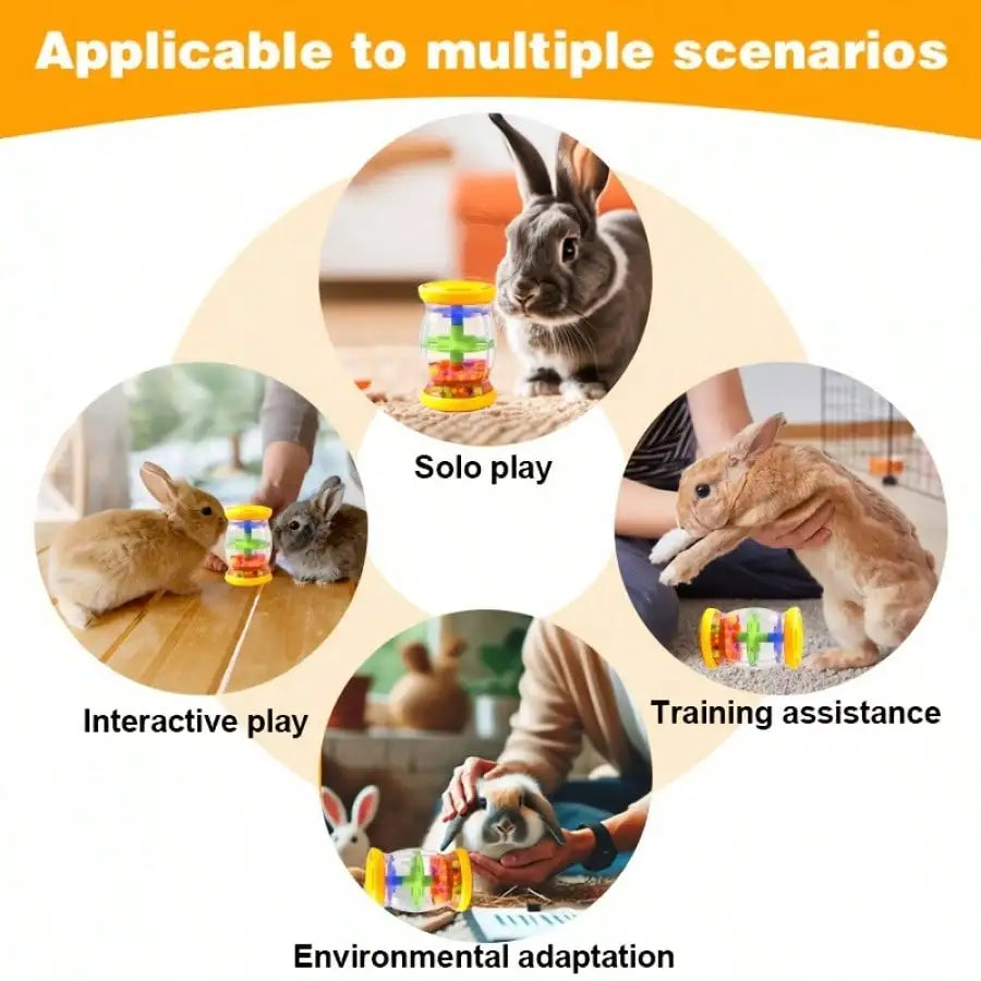 Interactive Rattle Rabbit Toy, Indoor