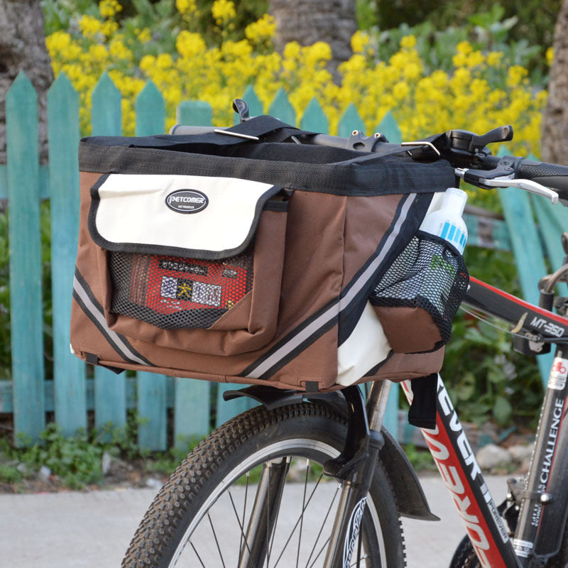 Pet Bicycle Carrier Removable Front Basket
