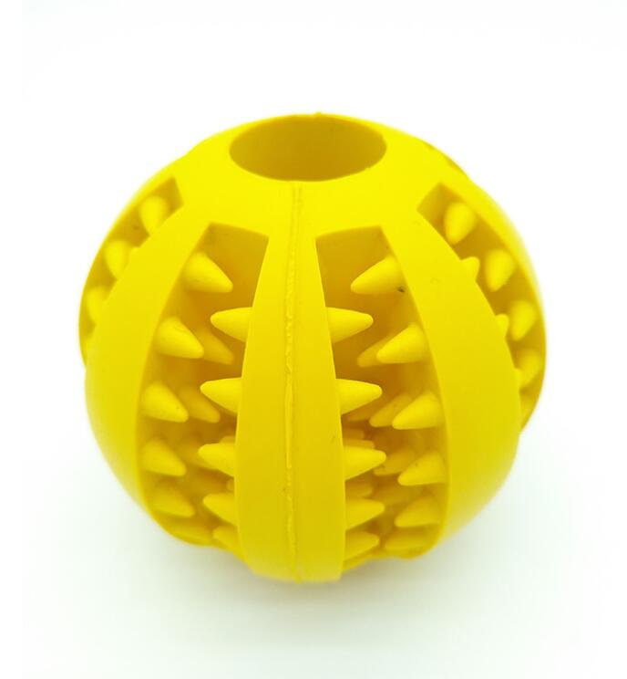 Pet Slow Feeder Dog Toy Rubber Dog Ball Toy