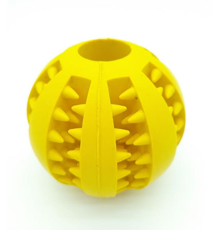 Pet Slow Feeder Dog Toy Rubber Dog Ball Toy