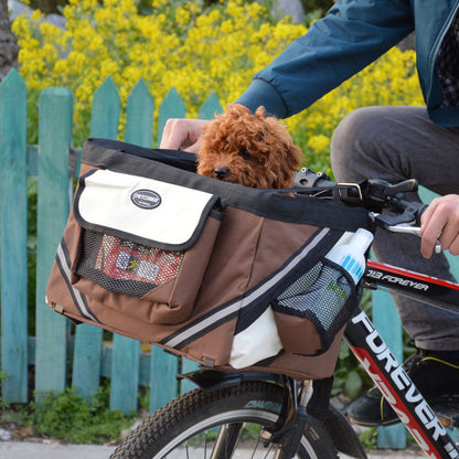 Pet Bicycle Carrier Removable Front Basket