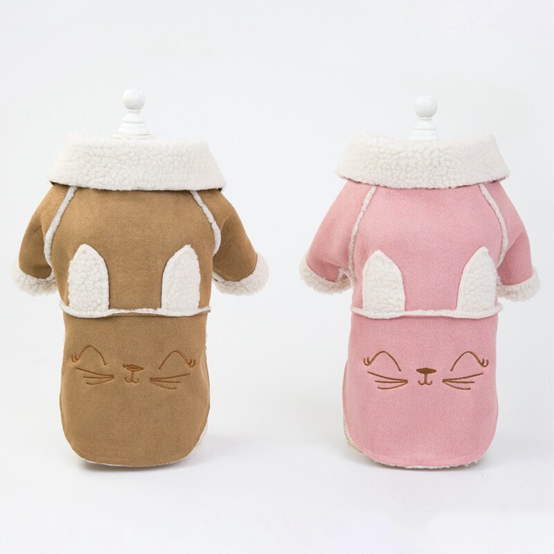 Cute Pet Clothes Deerskin Velvet