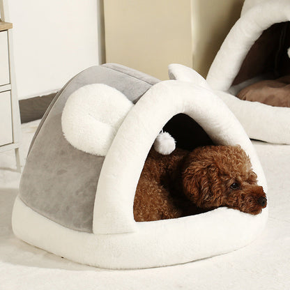 Pet Tent Cave Bed For Cats Small Dogs