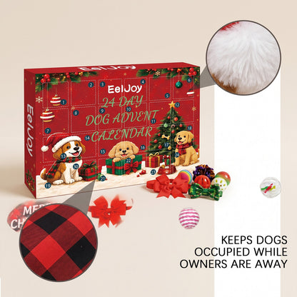 24 Day Dog Christmas Countdown Toys and Accessories