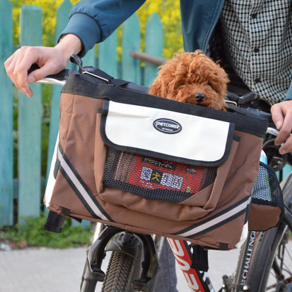 Pet Bicycle Carrier Removable Front Basket