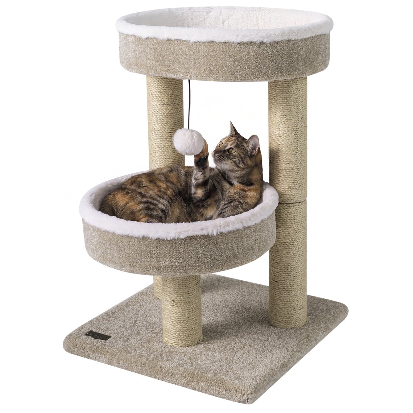Cat Tower with Plush Perches & Scratching Posts
