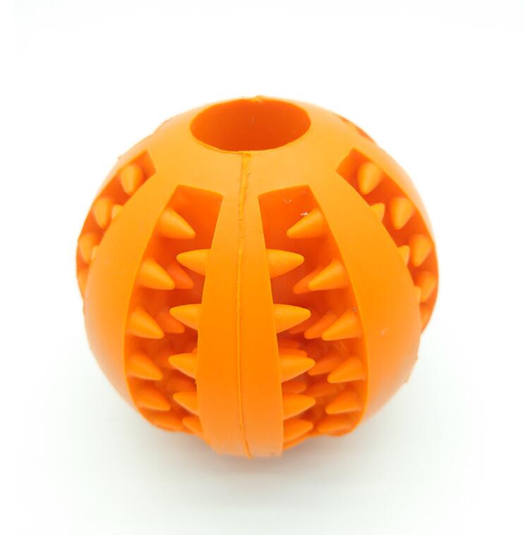 Pet Slow Feeder Dog Toy Rubber Dog Ball Toy