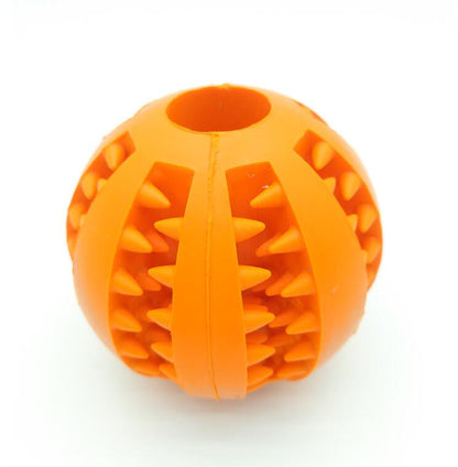 Pet Slow Feeder Dog Toy Rubber Dog Ball Toy