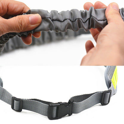 Hands Free Retractable Dog Leash for Runners with Adjustable Waist Belt