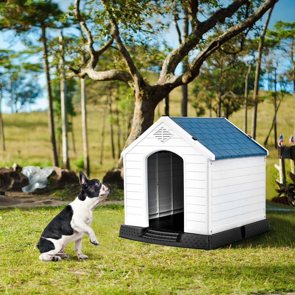 Indoor/Outdoor Waterproof Plastic Dog House
