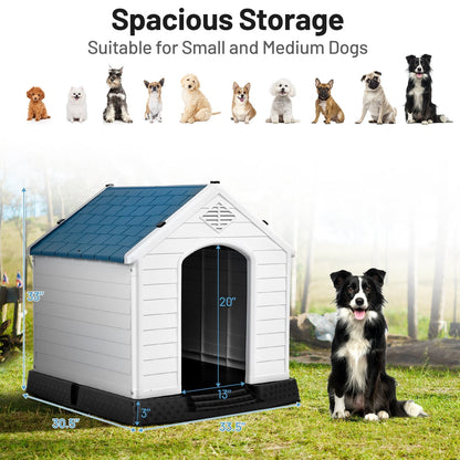 Indoor/Outdoor Waterproof Plastic Dog House