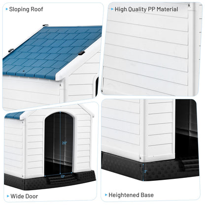Indoor/Outdoor Waterproof Plastic Dog House