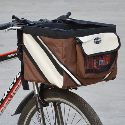 Pet Bicycle Carrier Removable Front Basket
