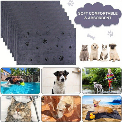 Pet bath towel quick drying and absorbent