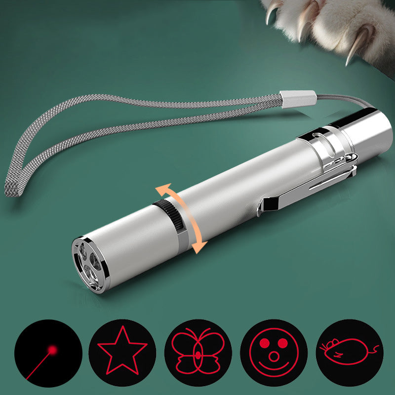 Laser Pointer Cat Toy, Red Dot LED Pen, Interactive