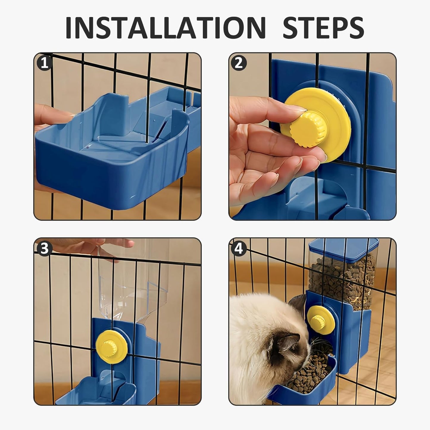 Hanging Automatic Food Water Dispenser For Hamsters and Other Small Animals