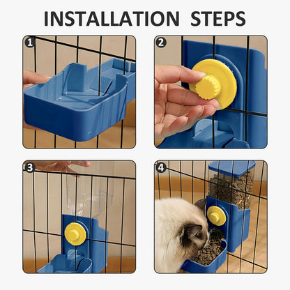 Hanging Automatic Food Water Dispenser For Hamsters and Other Small Animals