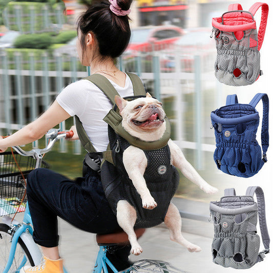 Pet Carrier Backpack Mesh Breathable Shoulder Bag