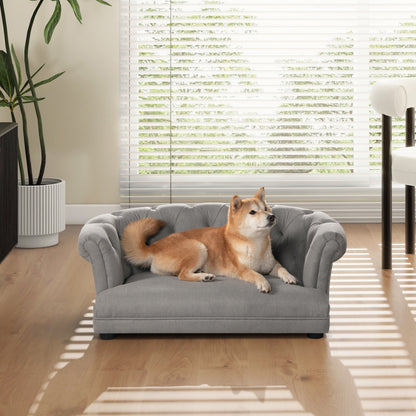 Kiki 36.5" Chesterfield Dog Sofa Bed, Medium, Uptown