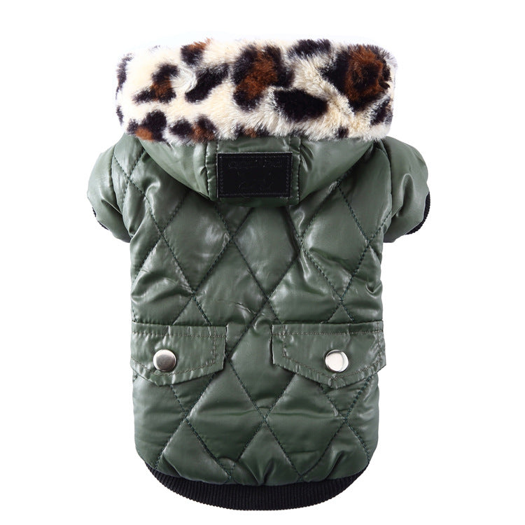 Dog Autumn and Winter Coat Fur Collar