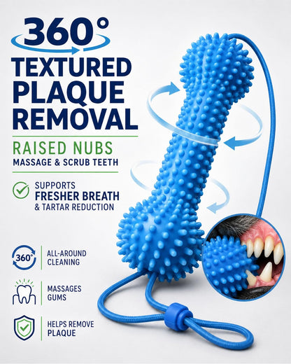 Dual-Action Dental Prop, Bite And Cleaning Toy For Dogs