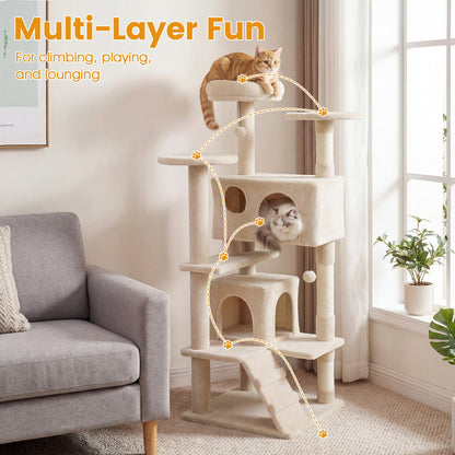 52 Inch Tall Cat Tree Tower for Indoor Cats