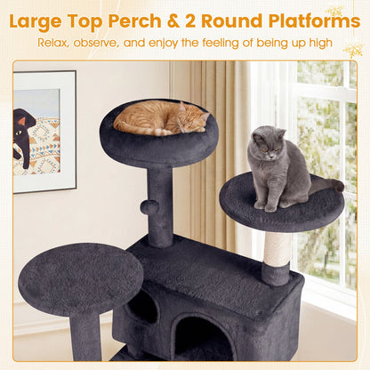 52 Inch Tall Cat Tree Tower for Indoor Cats