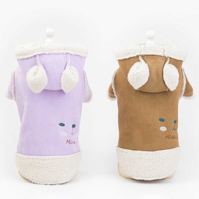 Cute Pet Clothes Deerskin Velvet