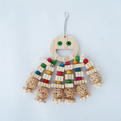 Parrot Wooded Building Blocks Toy