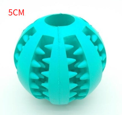Pet Slow Feeder Dog Toy Rubber Dog Ball Toy