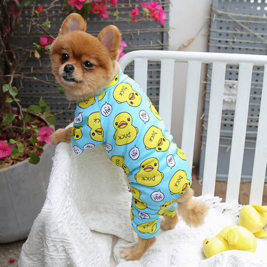 Pet Four-legged Clothes Duck Cartoon Pajamas