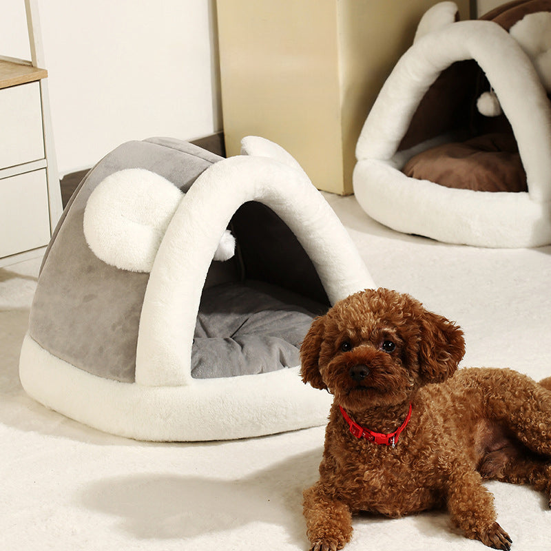 Pet Tent Cave Bed For Cats Small Dogs