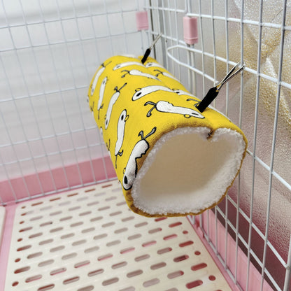 Plush Tunnel Nest for Hamsters