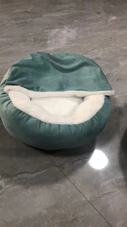 Pet Deep Sleep Bed Nest with Cover Quilt