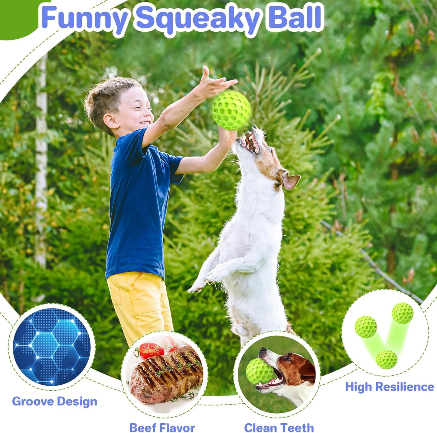 Squeaky, Interactive Dog Chew Toy