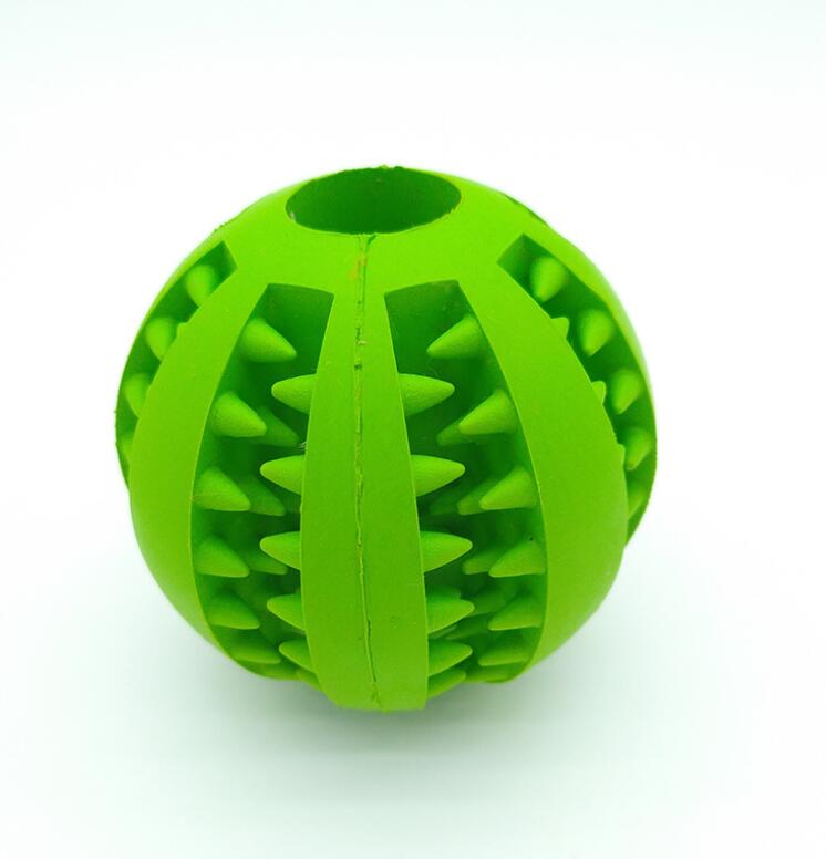 Pet Slow Feeder Dog Toy Rubber Dog Ball Toy