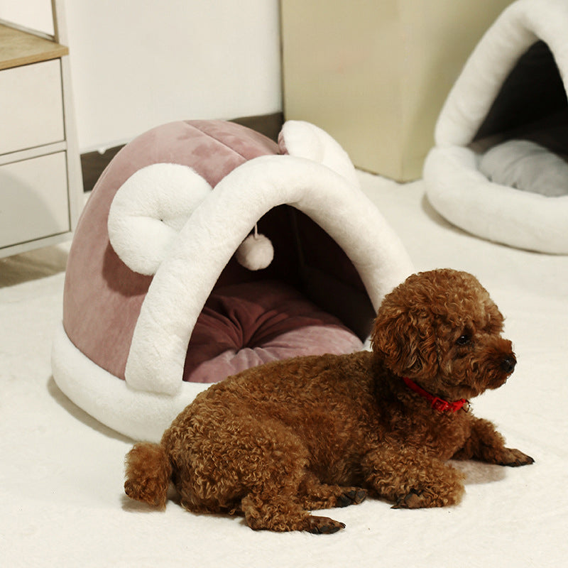 Pet Tent Cave Bed For Cats Small Dogs