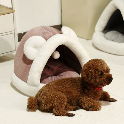 Pet Tent Cave Bed For Cats Small Dogs