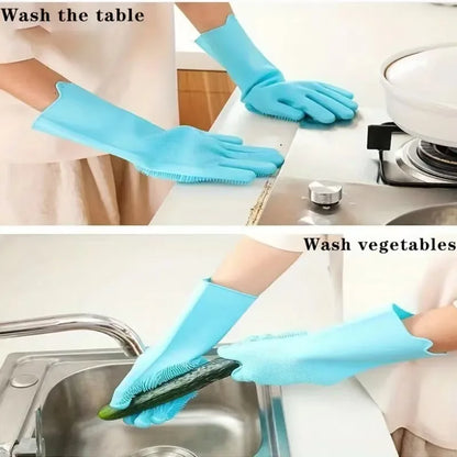 Pet Bathing Glove - Silicone Mitt, Massage & Deshed