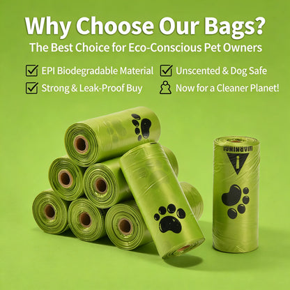 Pet Waste Bags Unscented Eco-friendly Leak Proof