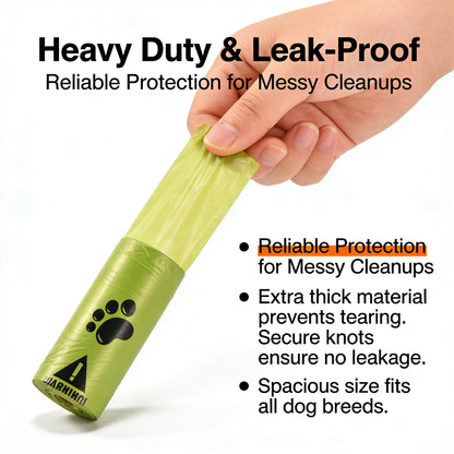 Pet Waste Bags Unscented Eco-friendly Leak Proof