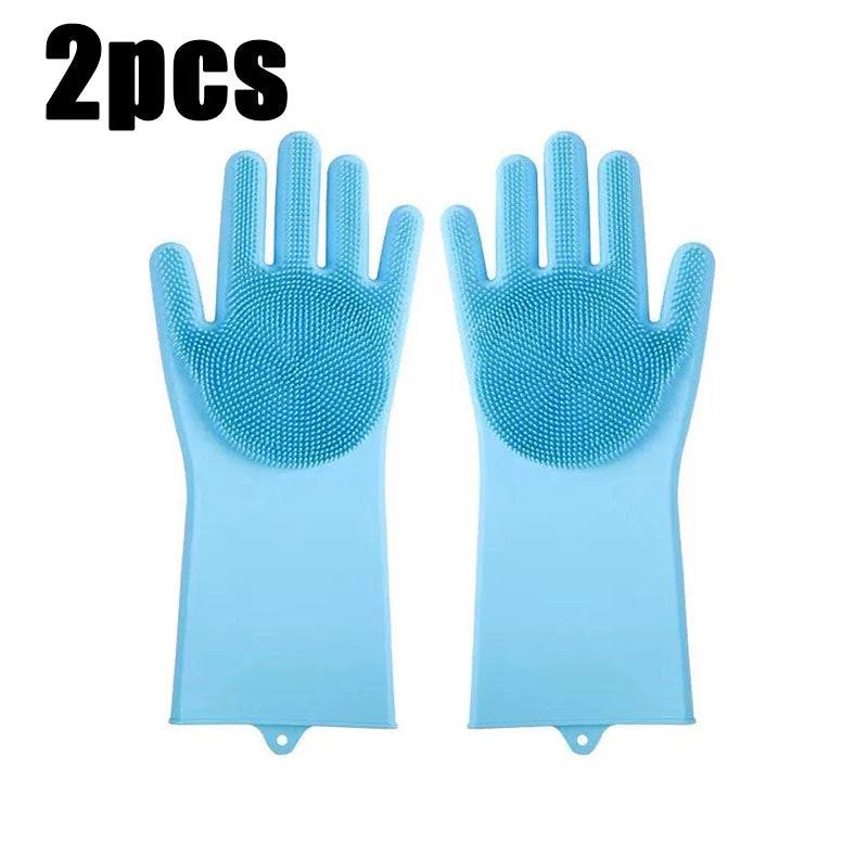 Pet Bathing Glove - Silicone Mitt, Massage & Deshed