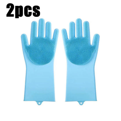Pet Bathing Glove - Silicone Mitt, Massage & Deshed